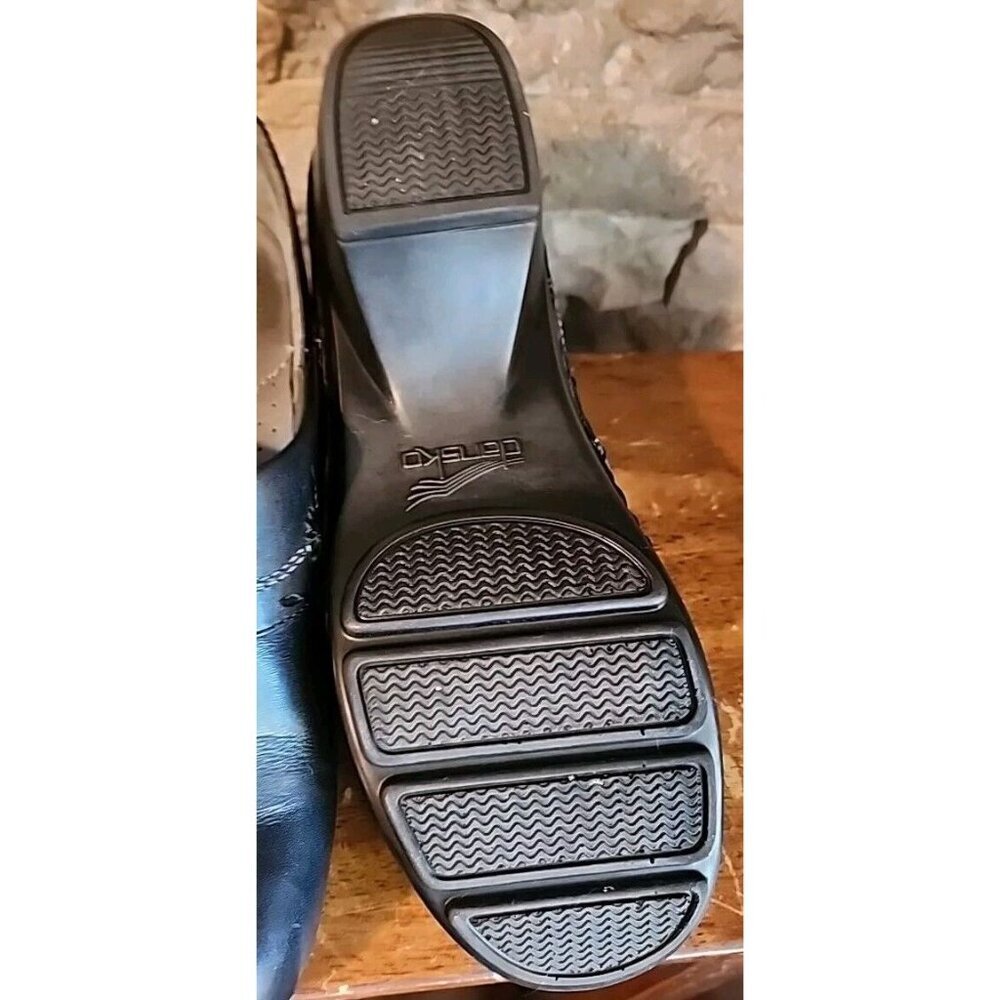 Dansko Nursing Shoe Women's Black Leather Clogs Size US 9/39 Lightly Worn - Picture 7 of 9